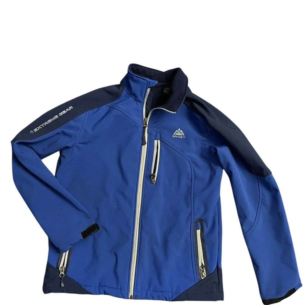 Snozu Kids Blue and Black Raincoat